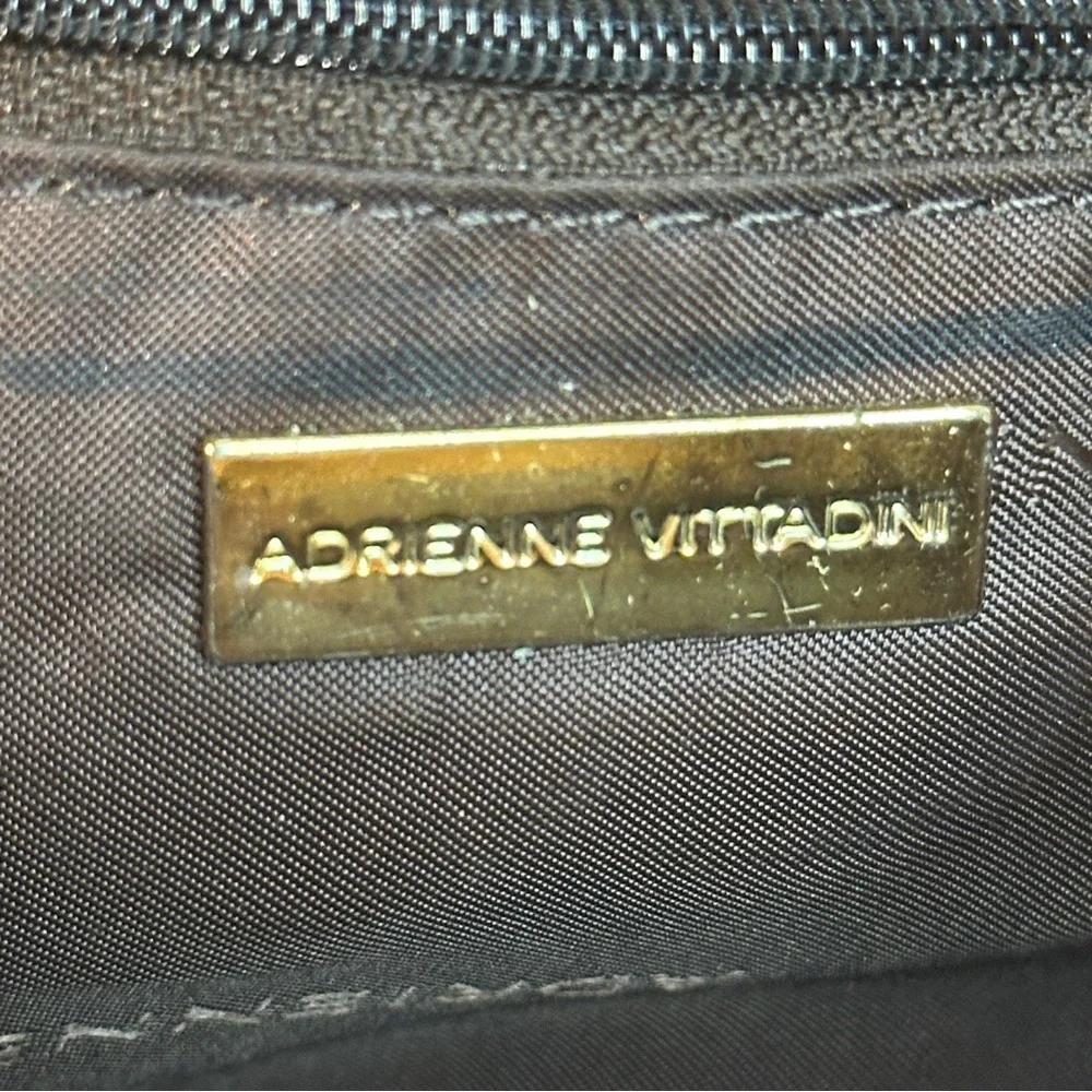 ADRIENNE VITTADINI Brown  Leather Saddle Shoulder Bag‎ Vintage